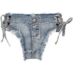 VUUEAN Women's bikini denim underwear set only includes hot pants in Saudi Arabia