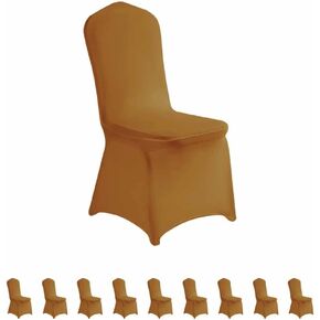 LZY 20pcs Spandex Chair Cover Stretch Slipcovers for Wedding Party, Dining Banquet Chair Decoration Covers (Black, 20) in Saudi Arabia