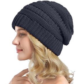 Winter Hats for Women, Knit Soft Thermal Warm Fleece Winter Beanies for Women,Skull Cap for Outdoor Cold Weather in Saudi Arabia