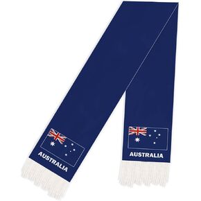 5 FT Australia Scarf,150 cm Australian National Flag Bandana Shawl,Double Layer Soft Tassel Scarves Wraps in Kuwait