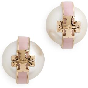Tory Burch Women's Pearl Stud Earrings in Kuwait
