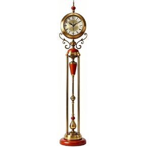 Grandfather Clocks Metal Classic Floor Silent Clock Quartz Pendulum Roman Numeral in Saudi Arabia