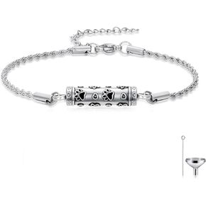 Urn Bracelet For Ashes Cremation Jewelry For Ashes Keepsake Pendant Locket Memorial Jewelry Bereavement Keepsake Gifts for Loss of a Loved One in Saudi Arabia