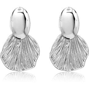 Gold Statement Earrings Boho Chunky Gold Plated Shell Dangle Drop Earrings for Women in Saudi Arabia