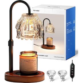 Homelist Candle Warmer Lamp with Timer Dimmer, Electric Wax Melter Warmer for Women/Sister/Mom, Flower Candle Warmer Adjustable with 2 Gu10 Bulbs, Gifts for Birthday/Mother Day, Home Decor in Saudi Arabia