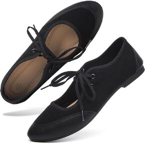 hash bubbie Mary Jane Flats Vintage Suede Dress Shoes Black Ballte Flats Slip on Cute Shose for Women in Saudi Arabia