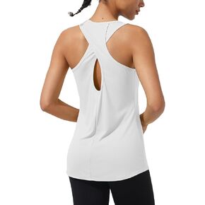 ASPO Women's Workout Tank Tops Open Back Sleeveless Racerback Gym Top Loose Athletic Shirts for Yoga Running UPF50+ in Saudi Arabia