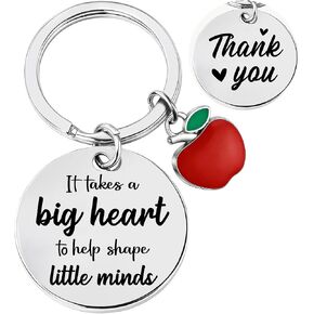Teacher Appreciation Gift - Thank You Double Sided Engraved Keychain for Teacher Retirement Birthday Christmas in Saudi Arabia