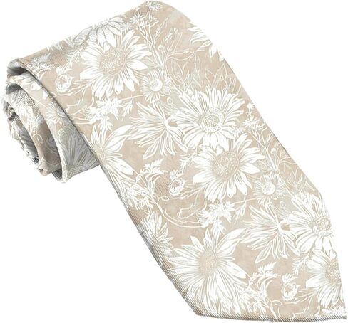 Ties for Men Necktie Cotton Printed Floral Ties Formal Classic Neck Tie for Wedding Dating Leisure Party Women Girls in Saudi Arabia
