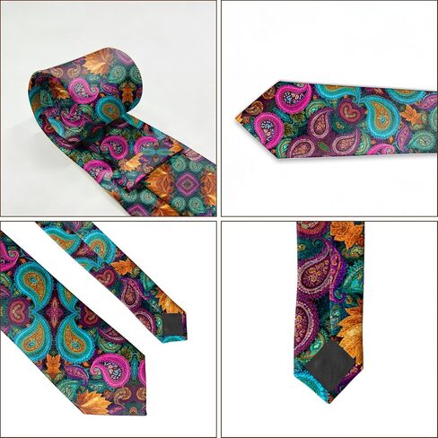 Ties for Men Necktie Cotton Printed Floral Ties Formal Classic Neck Tie for Wedding Dating Leisure Party Women Girls in Saudi Arabia