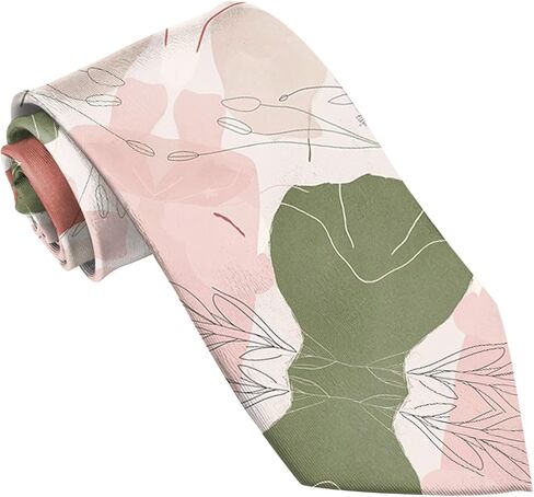 Ties for Men Necktie Cotton Printed Floral Ties Formal Classic Neck Tie for Wedding Dating Leisure Party Women Girls in Saudi Arabia