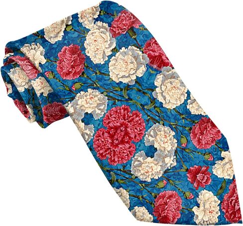 Ties for Men Necktie Cotton Printed Floral Ties Formal Classic Neck Tie for Wedding Dating Leisure Party Women Girls in Saudi Arabia