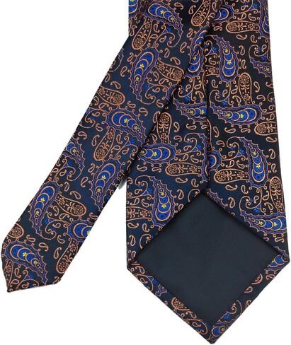 3.15"/8cm Mens Cashew Floral Paisley Printed Tie, Jacquard Polyester Luxury Necktie for Men Wedding Formal Business in Saudi Arabia