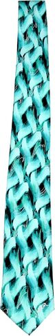 Jerry Garcia mens JG-10291 Necktie Ties, Teal Seafoam Black, One Size in Kuwait