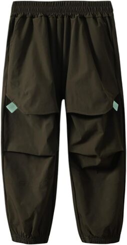 POBIDOBY Kids Pants Quick-Drying Casual Sweatpants Anti-Mosquito Trousers Spring Summer Autumn 4-14Y in Kuwait
