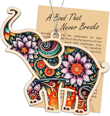 Elephant Gifts for Women, Gifts for Best Friend for Friends, Friendship Elephant Suncatcher Story Card, Meaningful Friendship Gifts for Women, Birthday Gift for Best Friends, Sisters in Saudi Arabia