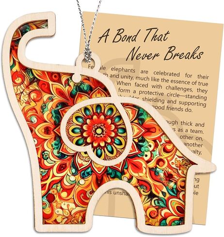 Elephant Gifts for Women, Gifts for Best Friend for Friends, Friendship Elephant Suncatcher Story Card, Meaningful Friendship Gifts for Women, Birthday Gift for Best Friends, Sisters in Saudi Arabia