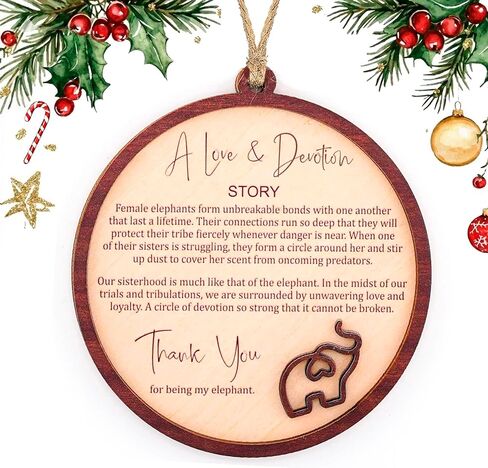 Elephant Gifts for Women, Gifts for Best Friend for Friends, Friendship Elephant Suncatcher Story Card, Meaningful Friendship Gifts for Women, Birthday Gift for Best Friends, Sisters in Saudi Arabia