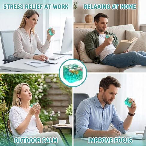 Seashell Squishies, Ice Cube Fidget, Sensory Stress Relief Tool for Focus and Anxiety, Office and Travel Sensory Tool, A Reliable Choice for Friends' Gifts in Saudi Arabia
