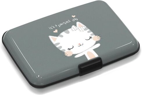 Credit Card Holder, Slim Aluminum RFID Blocking Wallet Debit Card Protector Organizer Metal Case, Black Composition Book in Saudi Arabia