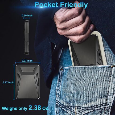 Magnetic Wallet with RFID Blocking, for MagSafe Wallet with Card Holder, Heavy Duty Magnetic Phone Wallet | Splash-proof | Scratch-resistant, Compatible with iPhone 17/16/15/14/13 Pro Max in Saudi Arabia