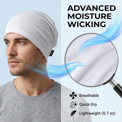 2 Pack Summer Beanies for Men & Women - Lightweight Breathable Skull Cap for Running, Hiking, Daily Wear in Saudi Arabia
