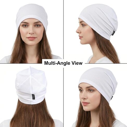 2 Pack Summer Beanies for Men & Women - Lightweight Breathable Skull Cap for Running, Hiking, Daily Wear in Saudi Arabia