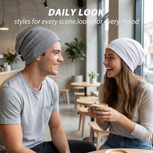 2 Pack Summer Beanies for Men & Women - Lightweight Breathable Skull Cap for Running, Hiking, Daily Wear in Saudi Arabia