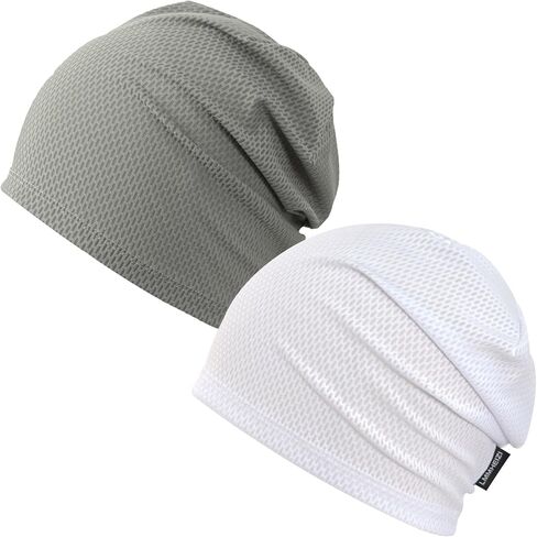 2 Pack Summer Beanies for Men & Women - Lightweight Breathable Skull Cap for Running, Hiking, Daily Wear in Saudi Arabia