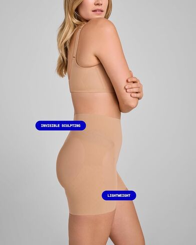 HONEYLOVE MeshSculpt Mid Waist Short - Medium Support Lightweight Shapewear for Women in Kuwait