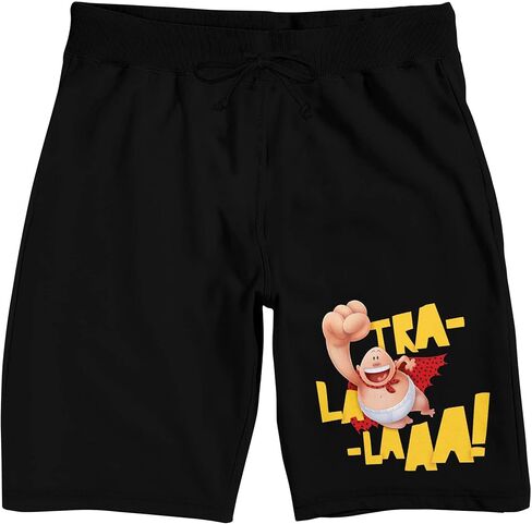 Bioworld Captain Underpants Tra-La-Laa Men's Black Sleep Pajama Shorts in Kuwait