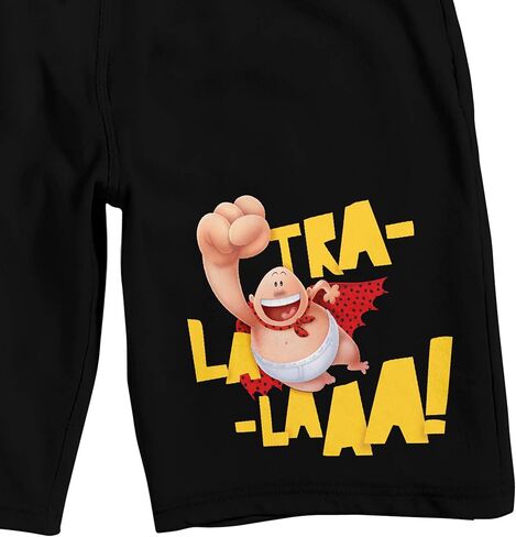 Bioworld Captain Underpants Tra-La-Laa Men's Black Sleep Pajama Shorts in Kuwait