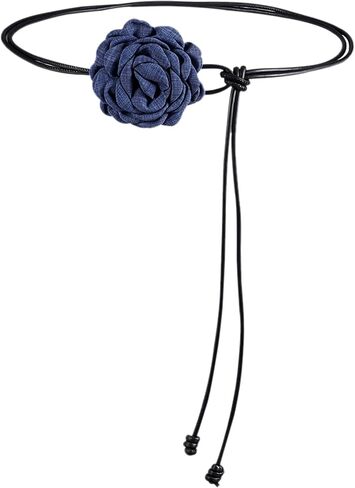 WENLOOY Women Boho PU Leather Big Flower Waist Belt Dresses Tie Bow Waist Band in Saudi Arabia