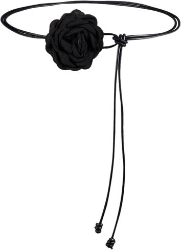 WENLOOY Women Boho PU Leather Big Flower Waist Belt Dresses Tie Bow Waist Band in Saudi Arabia