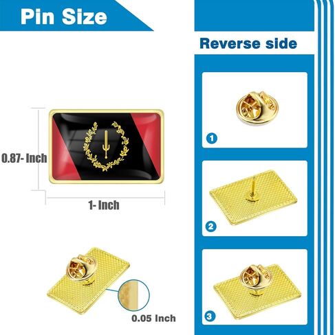 10/20/50/100Pcs Black American Heritage Flag Lapel Pins Bulk -African Afro Soulaan Heritage Design Badge Souvenir Gifts in Saudi Arabia
