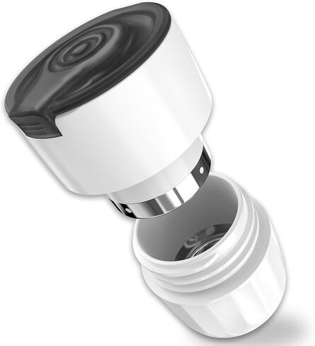 Fullicon Pill Crusher Fine Powder, Stainless Steel Grinder Head, 2-in-1 Medicine Crush with Storage, Small Pill Grinder for Pets, Elderly & Kids (Black White) in Saudi Arabia