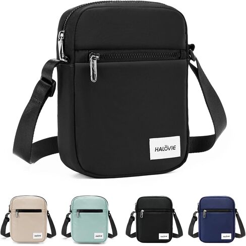 HALOVIE Small RFID Anti Theft Crossbody Bag Lightweight Sling Cross Body Bag Purse for Women Men for Travel Daily in Kuwait