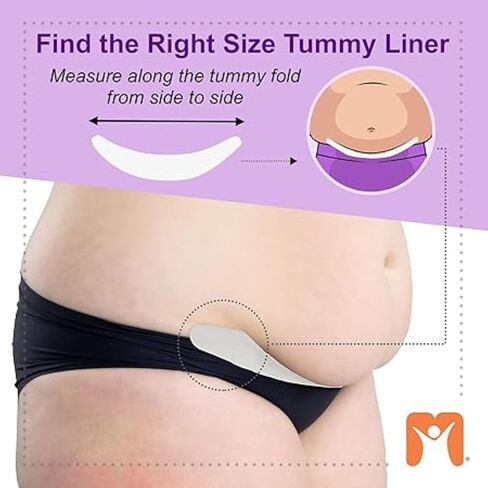 More of Me to Love Viscose and Cotton Blend Tummy Liner (6-Pack) (Medium, White) in Kuwait