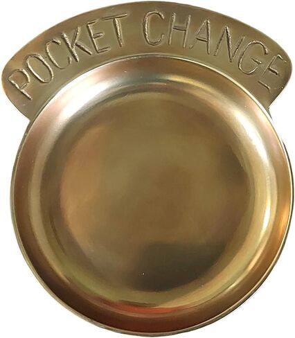 Gold Pocket Change Coin Dish Jewelry Tray Vintage Trinket Dish Solid Brass Candle Piller Holder Retro Design for Rings, Earrings Perfect for Housewarming, Wedding, Friends, Wife, Dad in Saudi Arabia