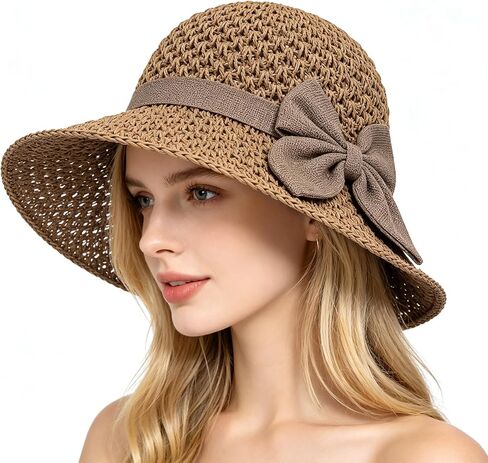 Women Straw Hat, 2026 New Beach Sun Straw Hats for Women, Summer Women Beach Hats for Vacation Travel in Saudi Arabia