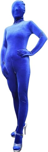 Zentai Suit Warm Velvet Full Body Suit Back Zipper Unisex Jumpsuit Clubwear in Kuwait