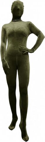 Zentai Suit Warm Velvet Full Body Suit Back Zipper Unisex Jumpsuit Clubwear in Kuwait