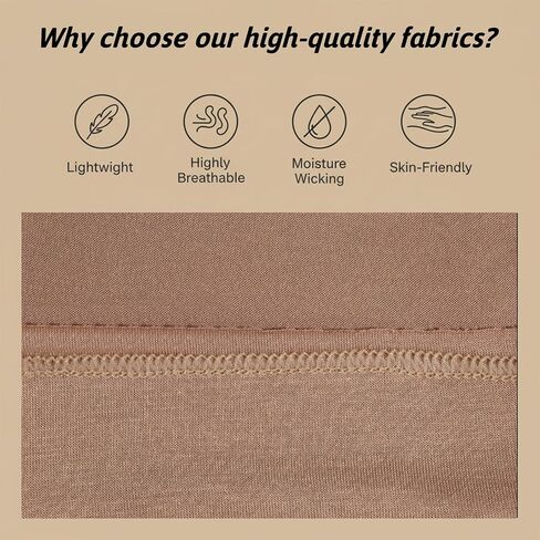 2 Pcs Hijab Cap Undercaps for Hijab No Slip Women Solid Color Hijabs Cap Islamic Muslim Hijabs Undercap with Brim for Turban Tube Neck Cover (Dark Brown, Beige) in Kuwait