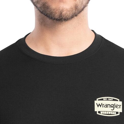 قميص Wrangler رجالي بأكمام قصيرة من القطن برسوم جرافيك in Kuwait