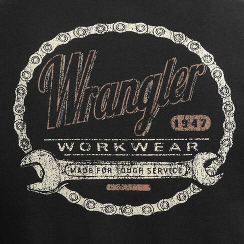 قميص Wrangler رجالي بأكمام قصيرة من القطن برسوم جرافيك in Kuwait