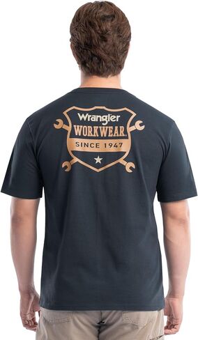 قميص Wrangler رجالي بأكمام قصيرة من القطن برسوم جرافيك in Kuwait