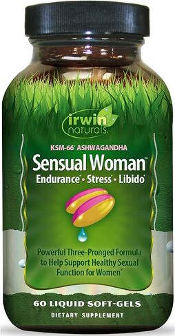 Irwin Naturals Sensual Women™، القدرة على التحمل، الإجهاد، الرغبة الجنسية، 60 كبسولة هلامية سائلة in Kuwait