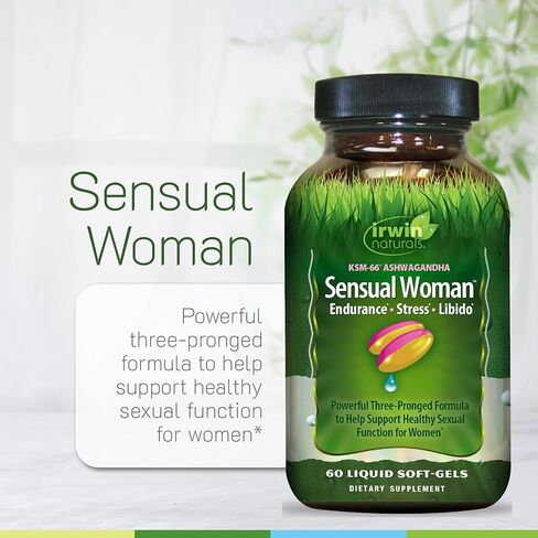 Irwin Naturals Sensual Women™، القدرة على التحمل، الإجهاد، الرغبة الجنسية، 60 كبسولة هلامية سائلة in Kuwait
