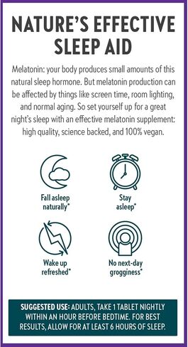 New Chapter Plant Melatonin 2mg - Sleep Aid for Adults with No Next-Day Grogginess, Nature-Inspired Sleep Formula Made with Melatonin from Tomato + Tart Cherry & Ashwagandha – Non-GMO, 30ct in Kuwait