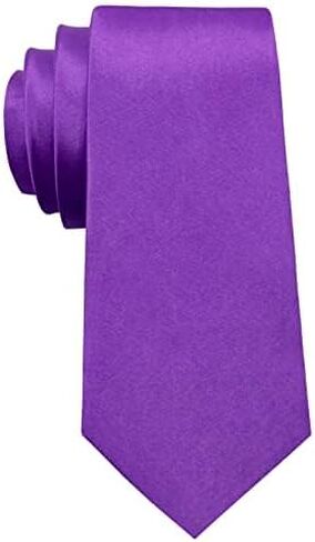 3.15" Classic Solid Satin Mens Tie Business Casual Neckties for Husband Family in Kuwait